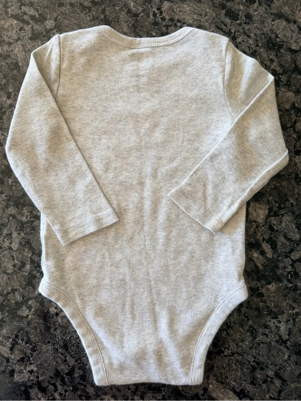 3/$15 Baby GAP Gray Mommy Had A Little Lamb Cotton Long Sleeve Bodysuit 6-12M